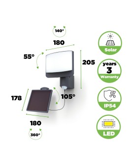 Lutec Outdoor Solar SUNSHINE - MOVEMENT SENSOR 6925604345 - product 2