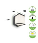 Solar lamps - Lutec Outdoor Solar DOBLO - MOVEMENT SENSOR 6940101125 - product 3