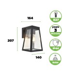 Solar lamps - Lutec Outdoor Solar FIA SOLAR - MOVEMENT SENSOR 6990901012 - product 10