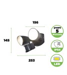 Outdoor lights with motion sensor - Lutec Outdoor Wall SHRIMP 7622222012 - product 4