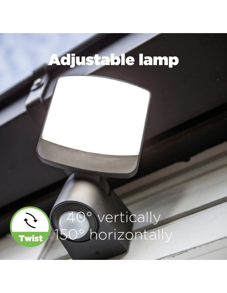 Outdoor lights with motion sensor - Lutec SUNSHINE - MOVEMENT SENSOR Wall-mounted LED Grey 7625701345 - product kolory-swiatla.pl 12