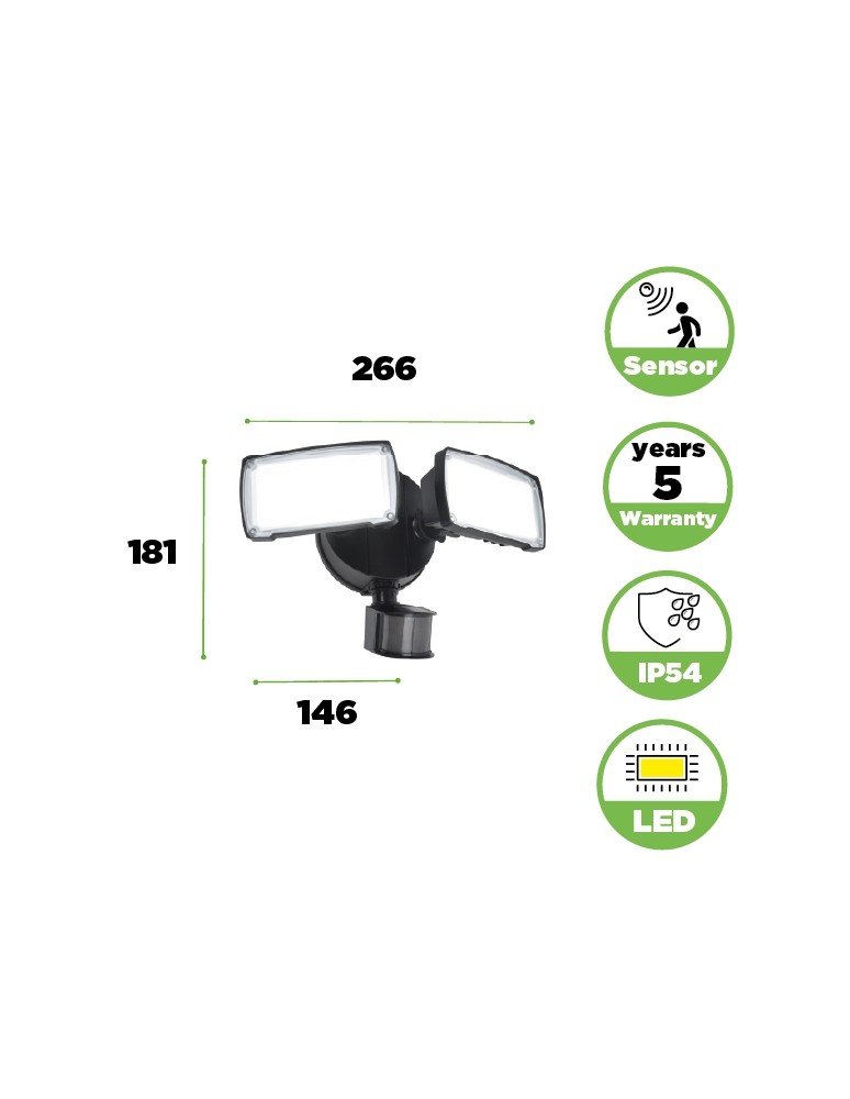 Outdoor lights with motion sensor - Lutec Outdoor Wall CHIMERA 7635415330 - product kolory-swiatla.pl 8