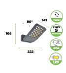 Outdoor wall lamps - Lutec Outdoor Wall Mount ATLANTIS 7801601118 - product 6
