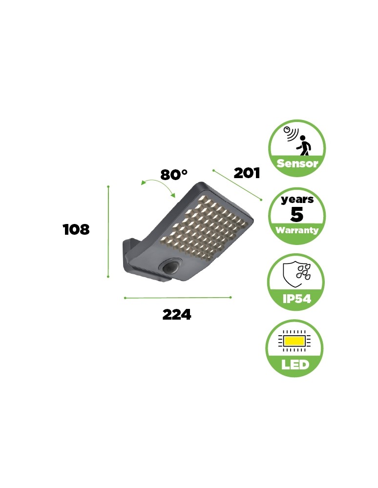 Outdoor lights with motion sensor - Lutec Outdoor Wall Mount ATLANTIS 7801604118 - product kolory-swiatla.pl 9