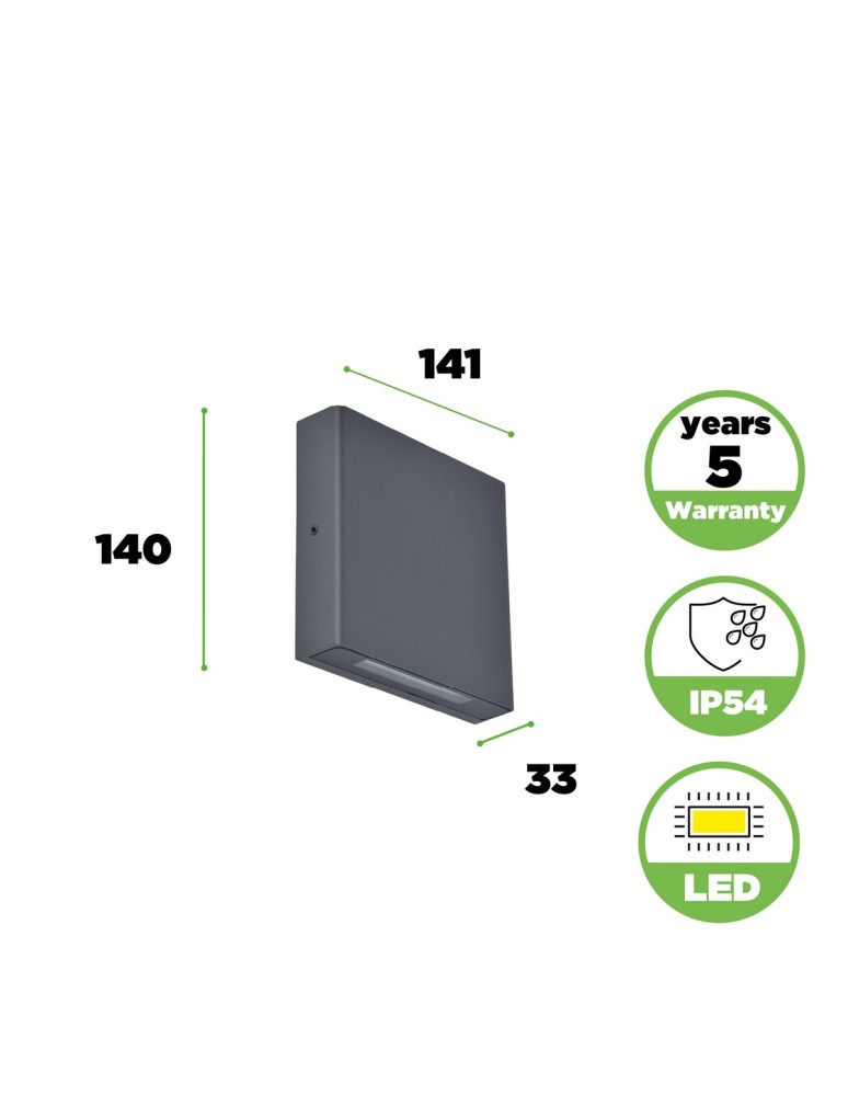 Outdoor wall lamps - Lutec Outdoor Wall PILI 5102601125 - product kolory-swiatla.pl 10