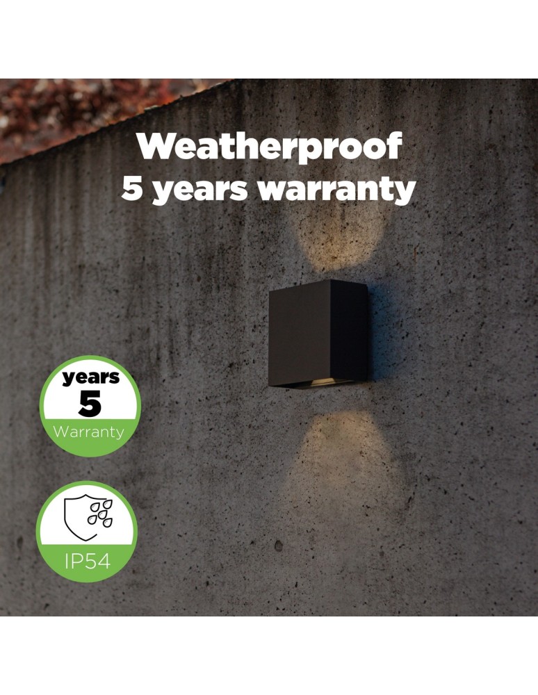 Outdoor wall lamps - Lutec Outdoor Wall Mounted GEMINI 5104003012 - product kolory-swiatla.pl 7
