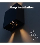 Outdoor wall lamps - Lutec Outdoor Wall Mounted GEMINI 5104003012 - product 9