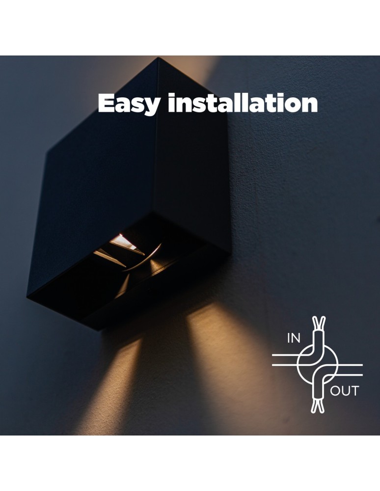 Outdoor wall lamps - Lutec Outdoor Wall Mounted GEMINI 5104003012 - product kolory-swiatla.pl 9