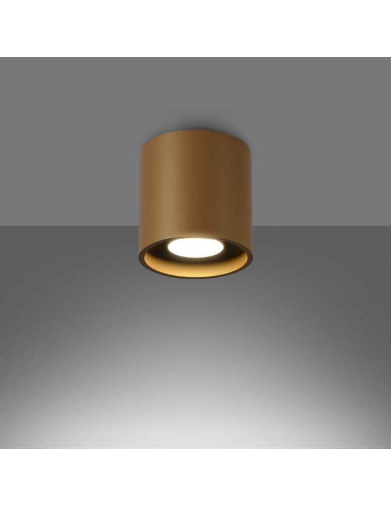 Gold ceiling fixtures - Sollux Plafond ORBIS 1 gold SL.1180 - product kolory-swiatla.pl 3