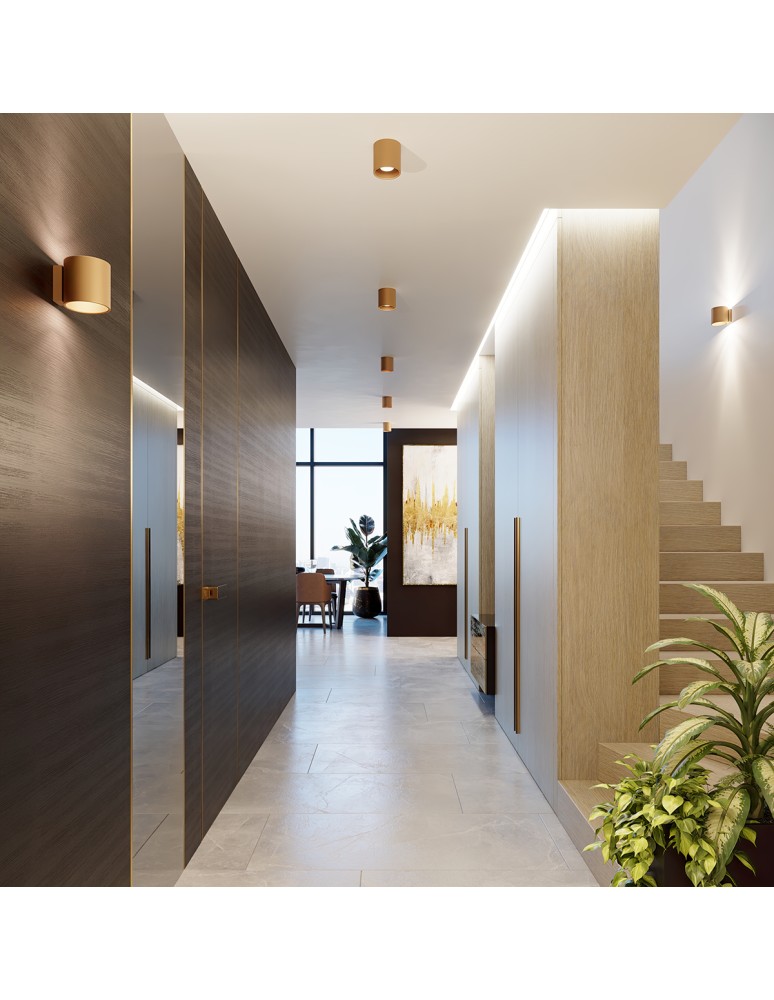 Gold ceiling fixtures - Sollux Plafond ORBIS 1 gold SL.1180 - product kolory-swiatla.pl 8