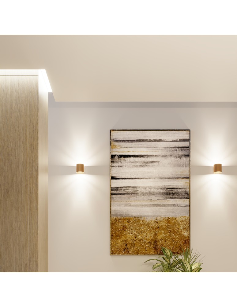 Gold ceiling fixtures - Sollux Plafond ORBIS 1 gold SL.1180 - product kolory-swiatla.pl 9