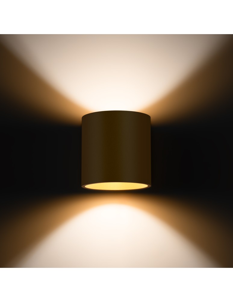 Gold wall lamps - Sollux Wall lamp ORBIS 1 gold SL.1181 - product kolory-swiatla.pl 3