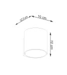 Gold wall lamps - Sollux Wall lamp ORBIS 1 gold SL.1181 - product 5