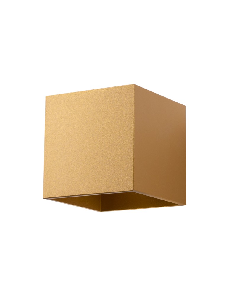 Gold wall lamps - Sollux Wall lamp QUAD 1 gold SL.1183 - product kolory-swiatla.pl 1