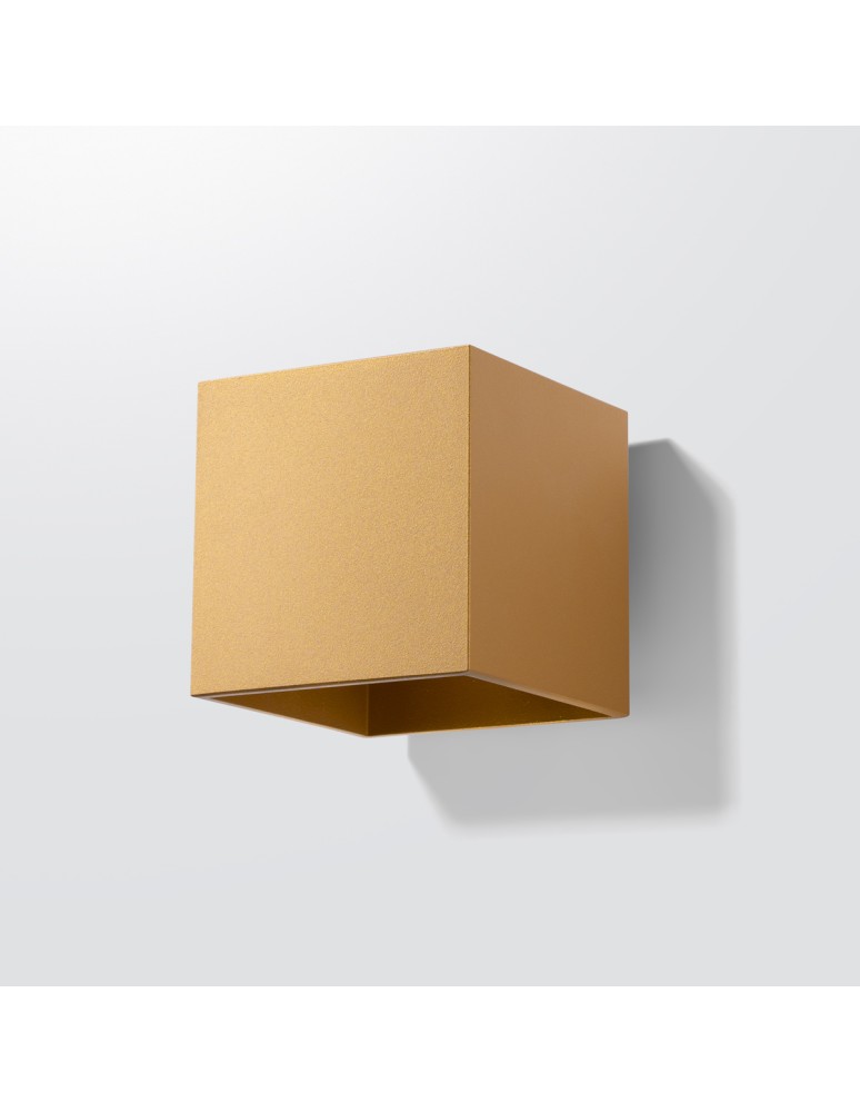 Gold wall lamps - Sollux Wall lamp QUAD 1 gold SL.1183 - product kolory-swiatla.pl 2