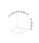 Gold wall lamps - Sollux Wall lamp QUAD 1 gold SL.1183 - product 5