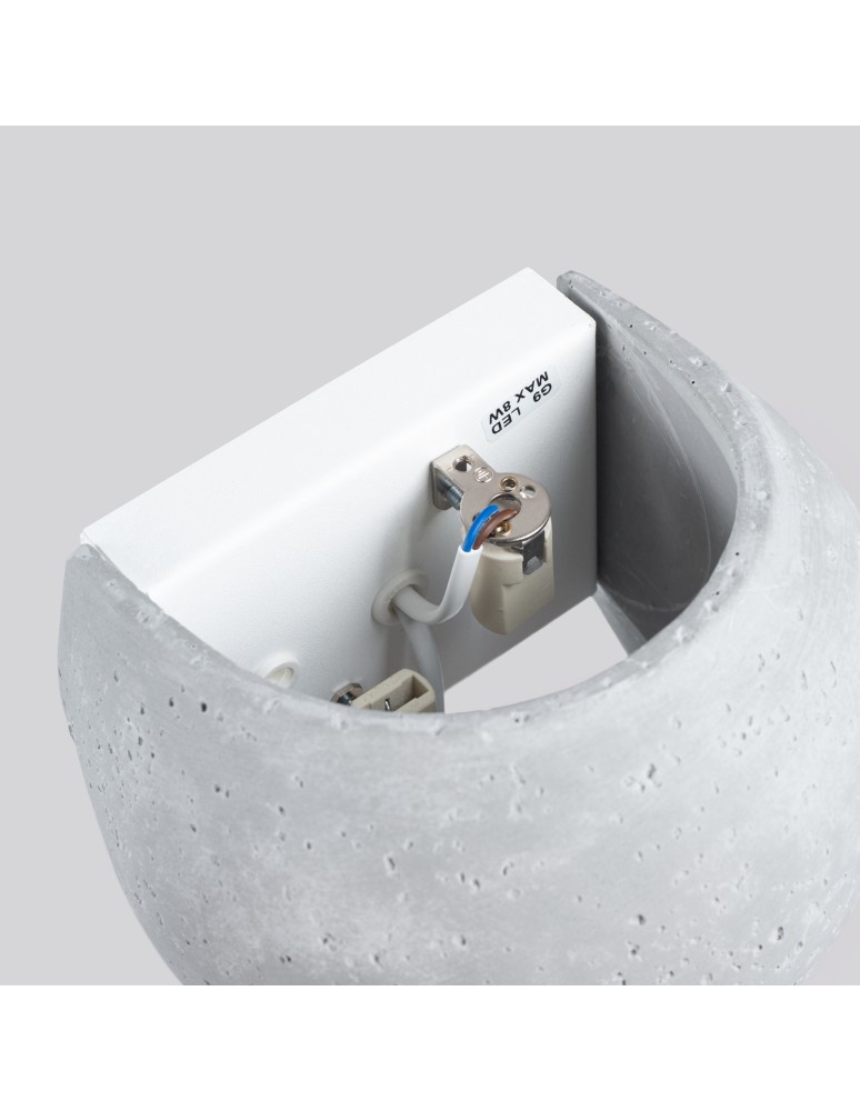 Wall lamps - Sollux Wall lamp GLOBE concrete SL.1362 - product kolory-swiatla.pl 9