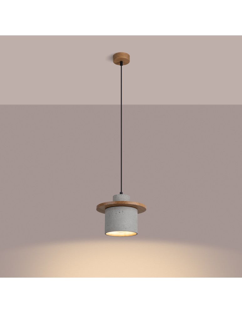 Concrete pendant lamps - Sollux MAB concrete pendant lamp SL.1363 - product kolory-swiatla.pl 3