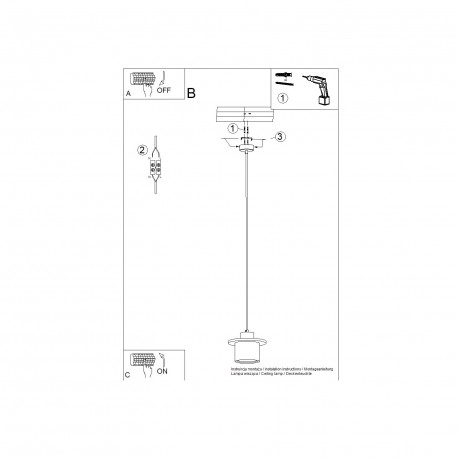 Sollux Lampa wisząca MAB beton SL.1363