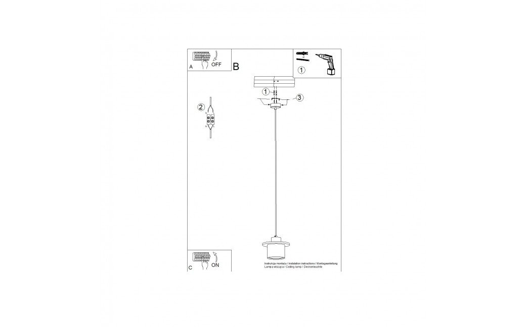 Sollux Lampa wisząca MAB beton SL.1363