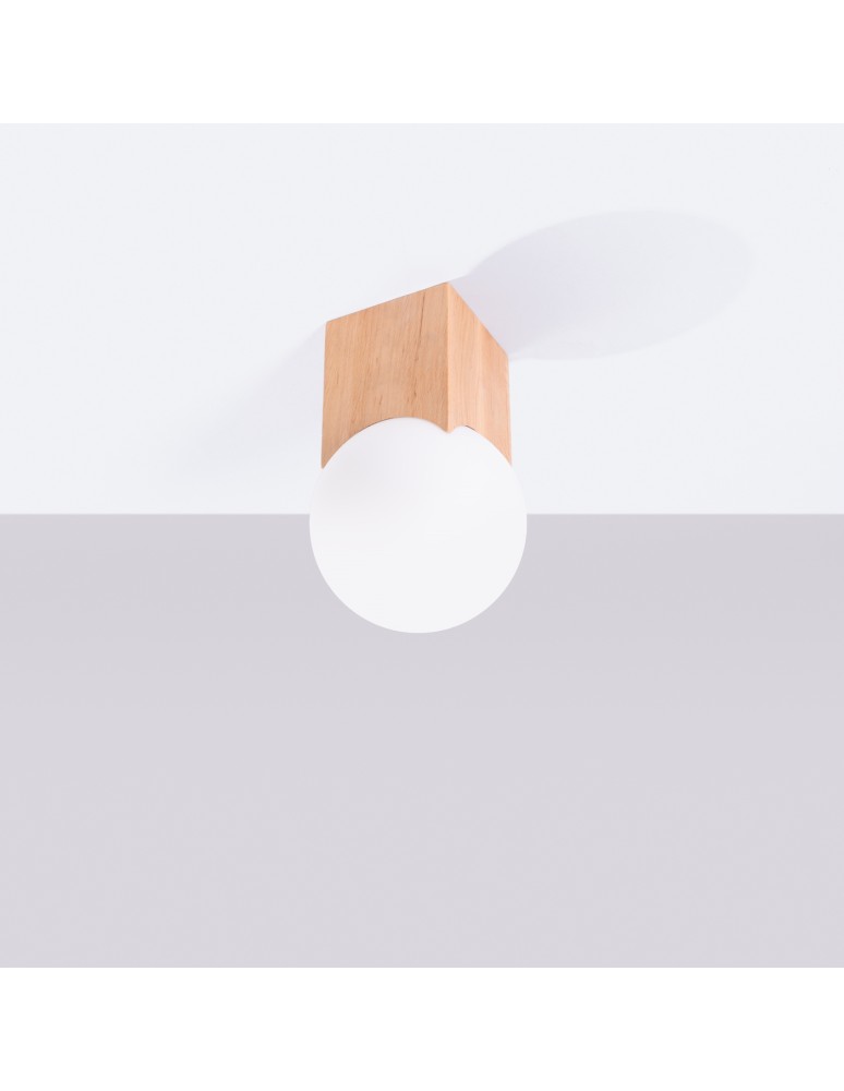 Ceiling lamps spheres - Sollux Plafond SOLIS natural wood SL.1407 - product kolory-swiatla.pl 2