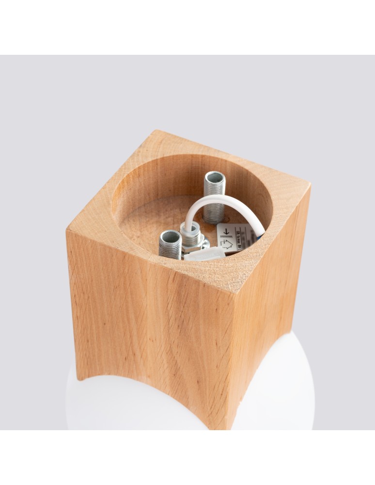 Ceiling lamps spheres - Sollux Plafond SOLIS natural wood SL.1407 - product kolory-swiatla.pl 4