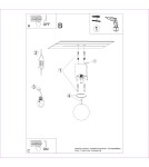 Ceiling lamps spheres - Sollux Plafond SOLIS natural wood SL.1407 - product 10