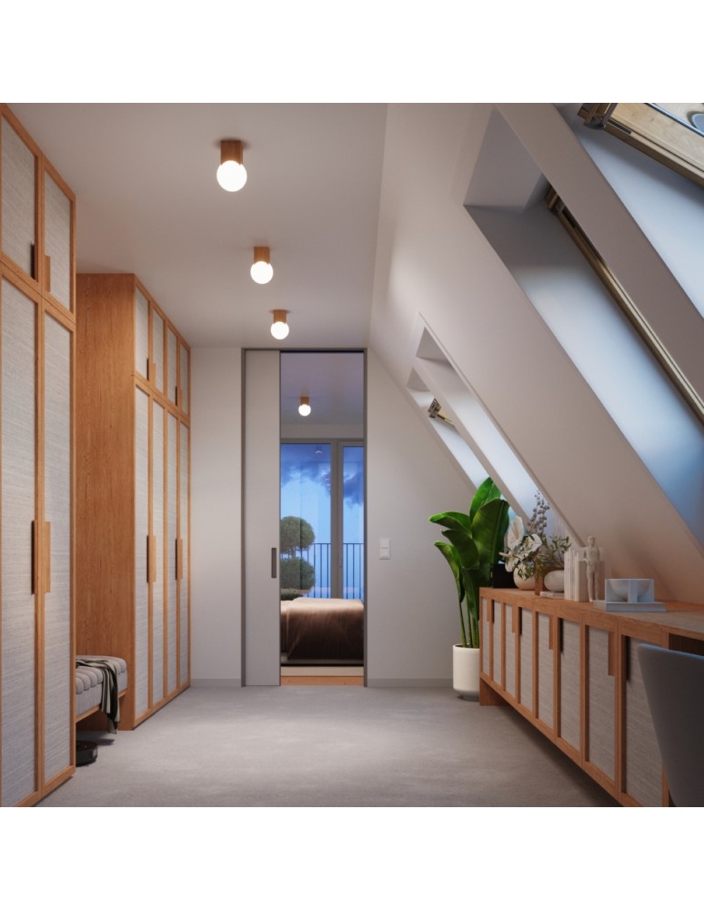 Ceiling lamps spheres - Sollux Plafond SOLIS natural wood SL.1407 - product kolory-swiatla.pl 11