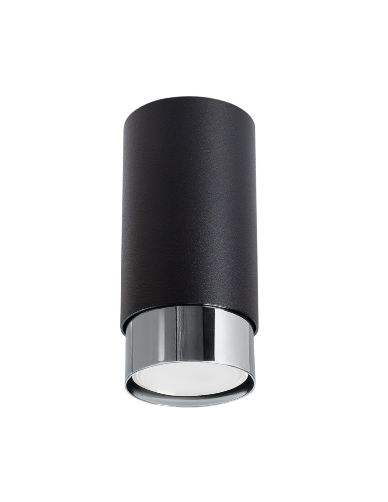 Black ceiling fixtures - Sollux Plafond NERO 12.5 black/chrome SL.1408 - product kolory-swiatla.pl 1
