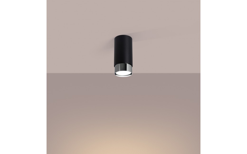 Sollux Plafon NERO 12,5 czarny/chrom SL.1408