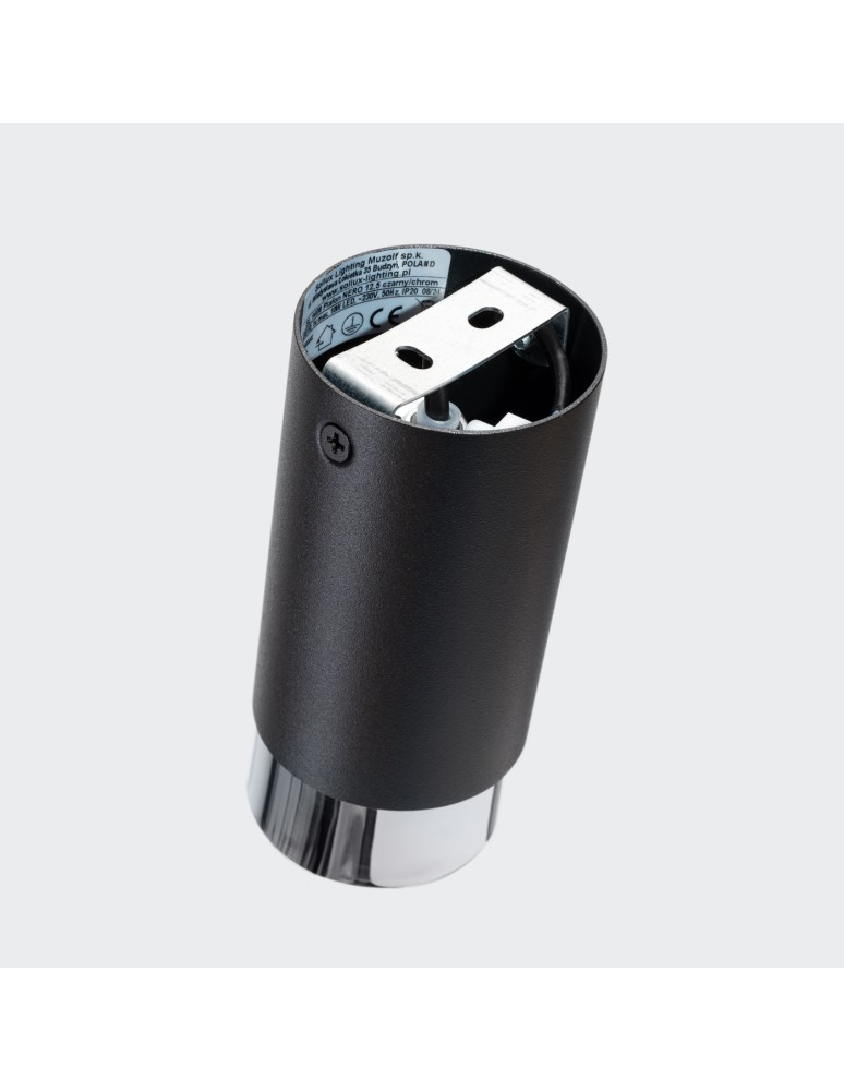 Black ceiling fixtures - Sollux Plafond NERO 12.5 black/chrome SL.1408 - product kolory-swiatla.pl 4