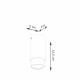 Sollux Plafon NERO 12,5 czarny/chrom SL.1408