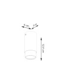 Black ceiling fixtures - Sollux Plafond NERO 12.5 black/chrome SL.1408 - product 6