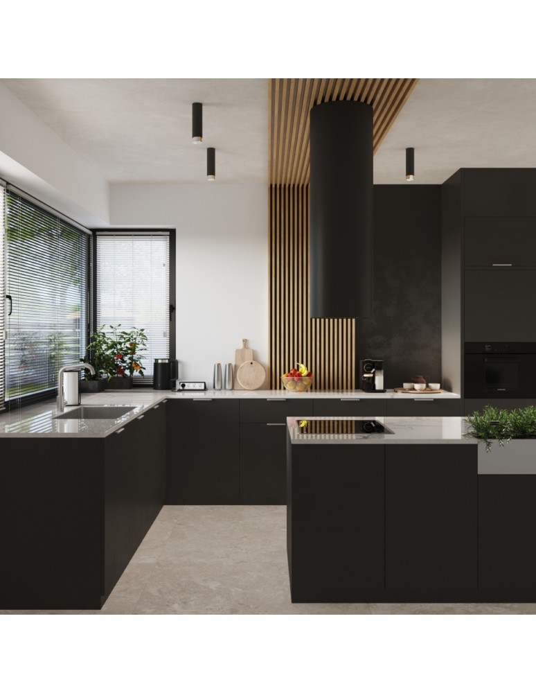 Black ceiling fixtures - Sollux Plafond NERO 12.5 black/chrome SL.1408 - product kolory-swiatla.pl 8