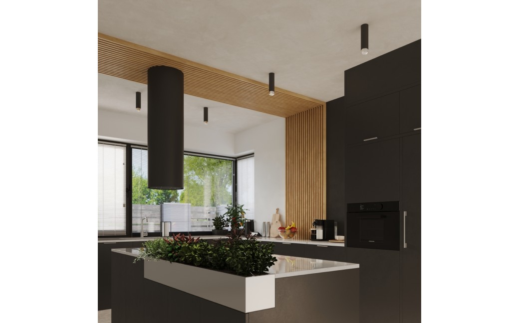 Sollux Plafon NERO 12,5 czarny/chrom SL.1408