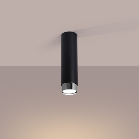 Sollux Plafon NERO 22,5 czarny/chrom SL.1409