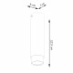 Sollux Plafon NERO 22,5 czarny/chrom SL.1409
