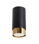 Black ceiling fixtures - Sollux Plafond NERO 12.5 black/gold SL.1410 - product 1