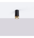 Black ceiling fixtures - Sollux Plafond NERO 12.5 black/gold SL.1410 - product 2