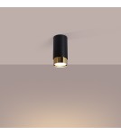 Black ceiling fixtures - Sollux Plafond NERO 12.5 black/gold SL.1410 - product 3