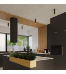 Black ceiling fixtures - Sollux Plafond NERO 12.5 black/gold SL.1410 - product 9
