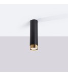 Black ceiling fixtures - Sollux Plafond NERO 22.5 black/gold SL.1411 - product 2