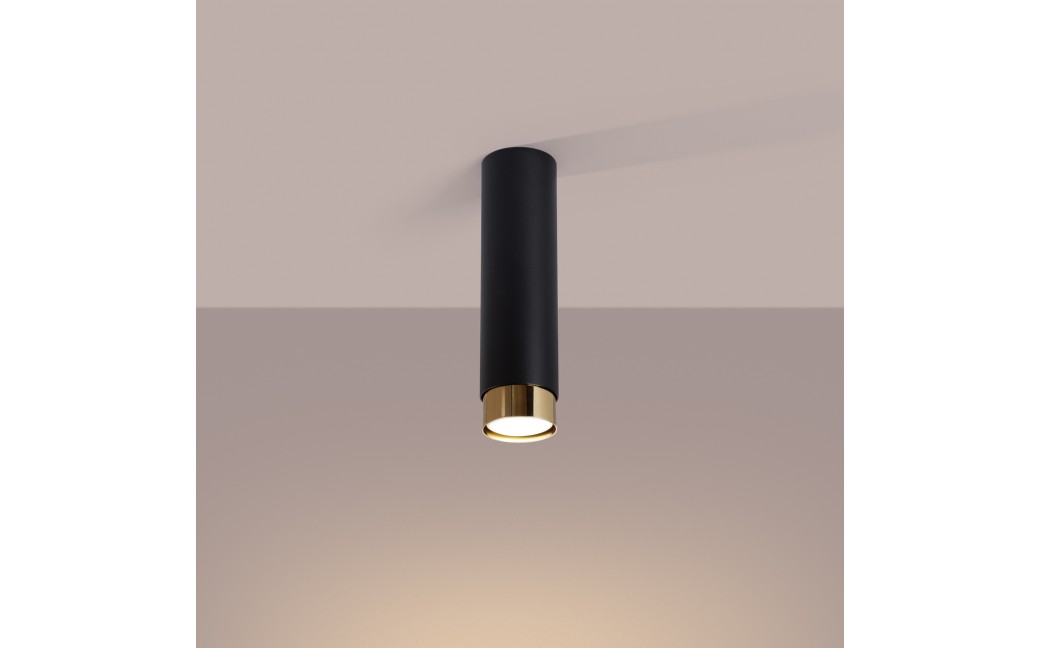 Sollux Plafon NERO 22,5 czarny/złoty SL.1411