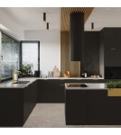 Black ceiling fixtures - Sollux Plafond NERO 22.5 black/gold SL.1411 - product 8