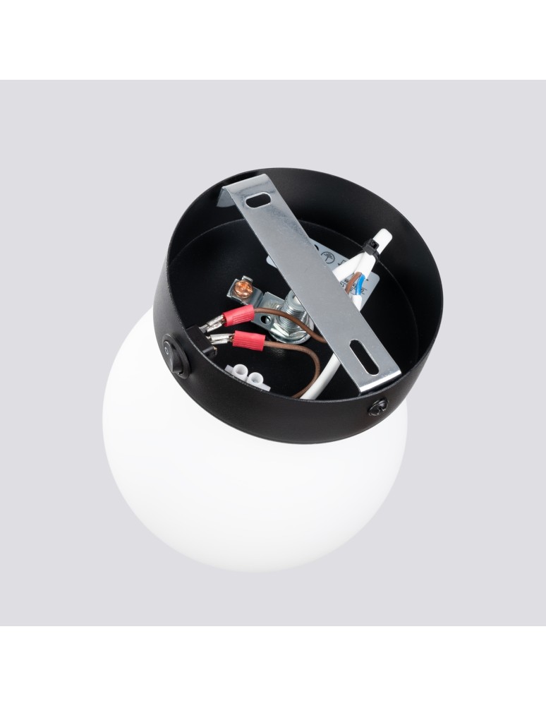 Wall lamps spheres - Sollux Wall lamp YOLI 1 black SL.1461 - product kolory-swiatla.pl 4