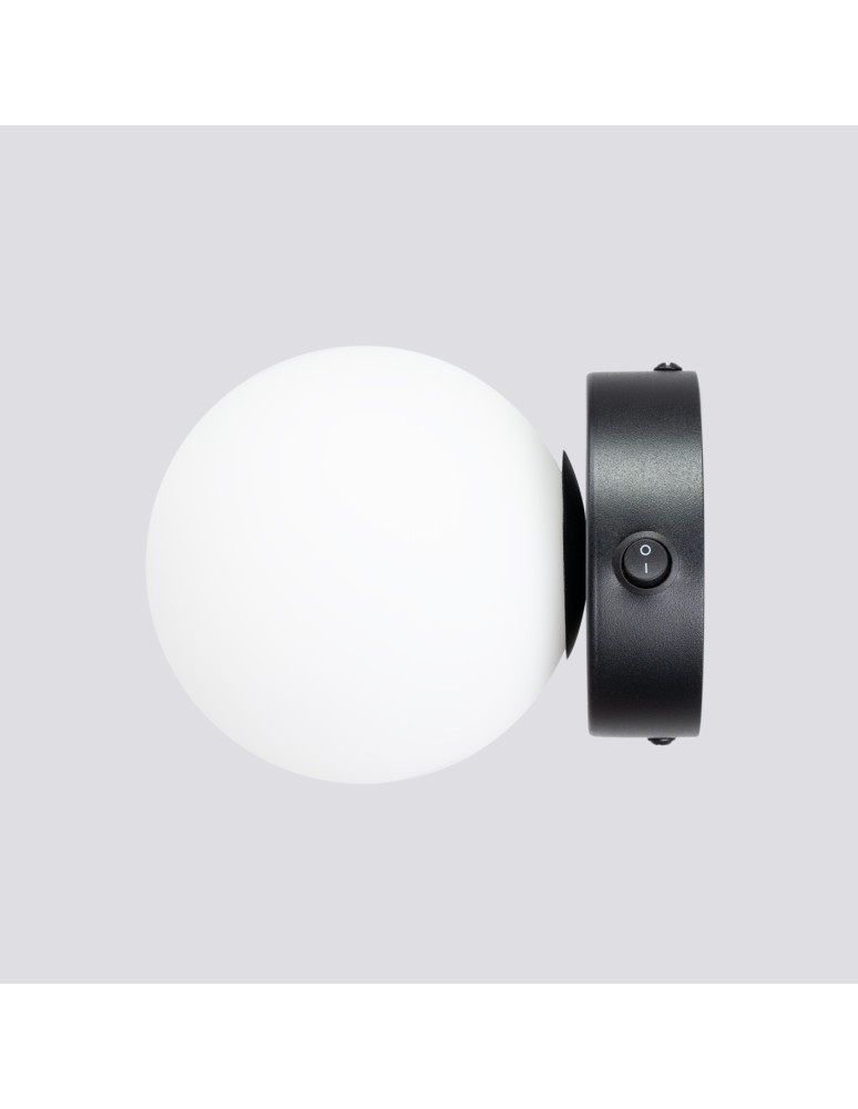 Wall lamps spheres - Sollux Wall lamp YOLI 1 black SL.1461 - product kolory-swiatla.pl 5