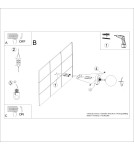 Wall lamps spheres - Sollux Wall lamp YOLI 1 black SL.1461 - product 8