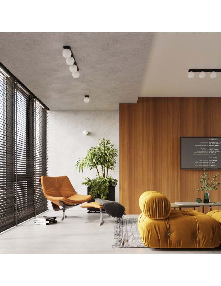 Wall lamps spheres - Sollux Wall lamp YOLI 1 black SL.1461 - product kolory-swiatla.pl 9