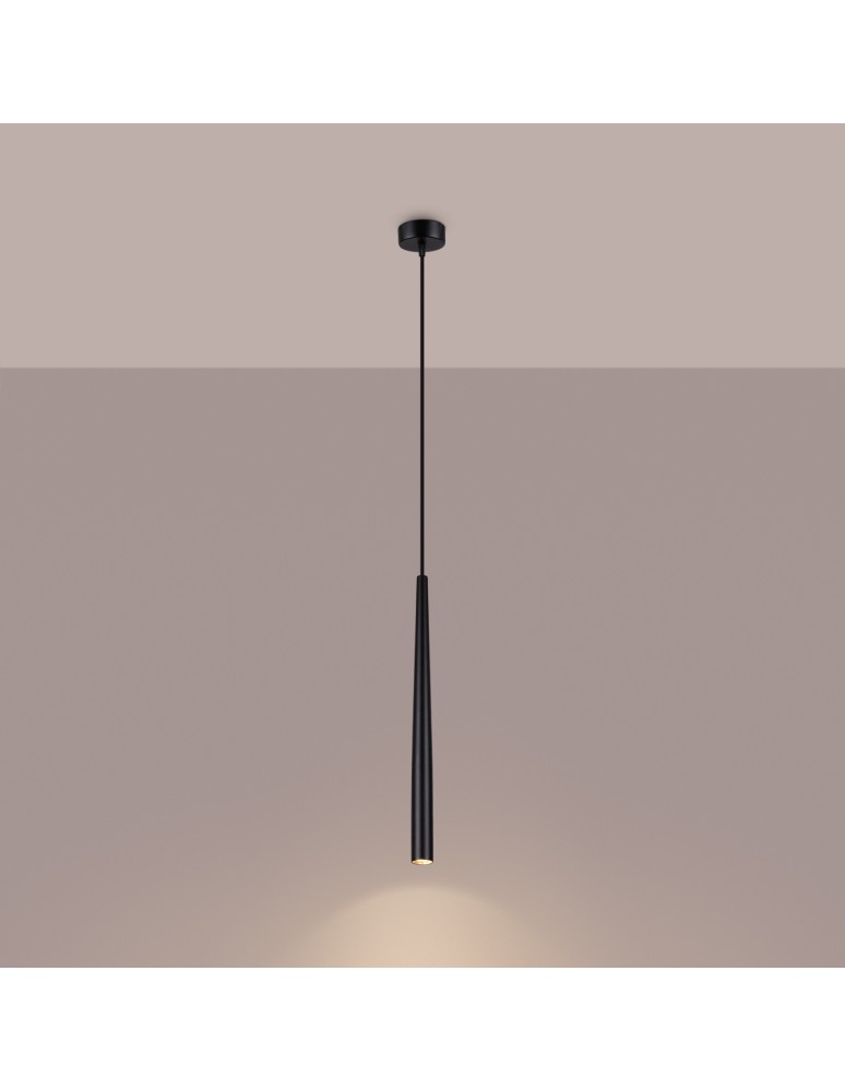 Pendant tube lamps - Sollux BLISS 1 pendant lamp black SL.1462 - product kolory-swiatla.pl 3