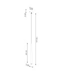 Pendant tube lamps - Sollux BLISS 1 pendant lamp black SL.1462 - product 8